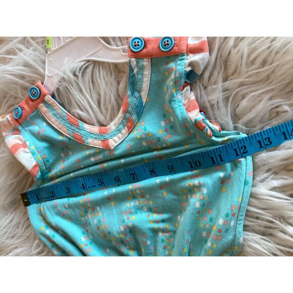 Matilda Jane Girls Dream Chasers Confetti Print Party Romper Green Size 6 - Picture 10 of 11